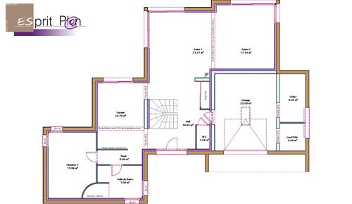 Plan Masse Maison contemporaine